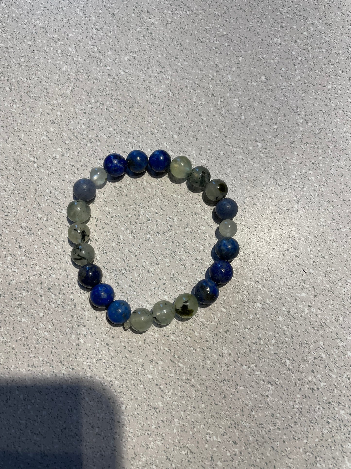 Bracelet Lapis-lazuli (perles 8mm),Apatite, Tourmaline