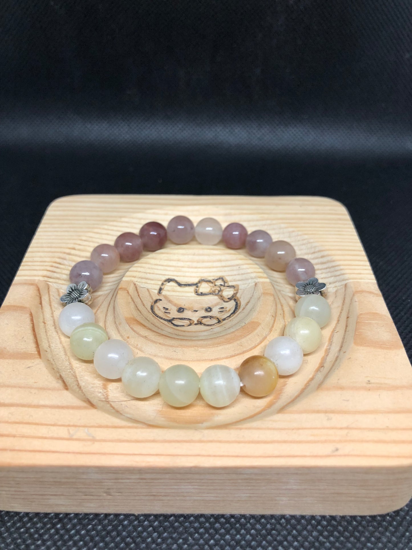 Bracelet Jade Afghan et Jade jaune