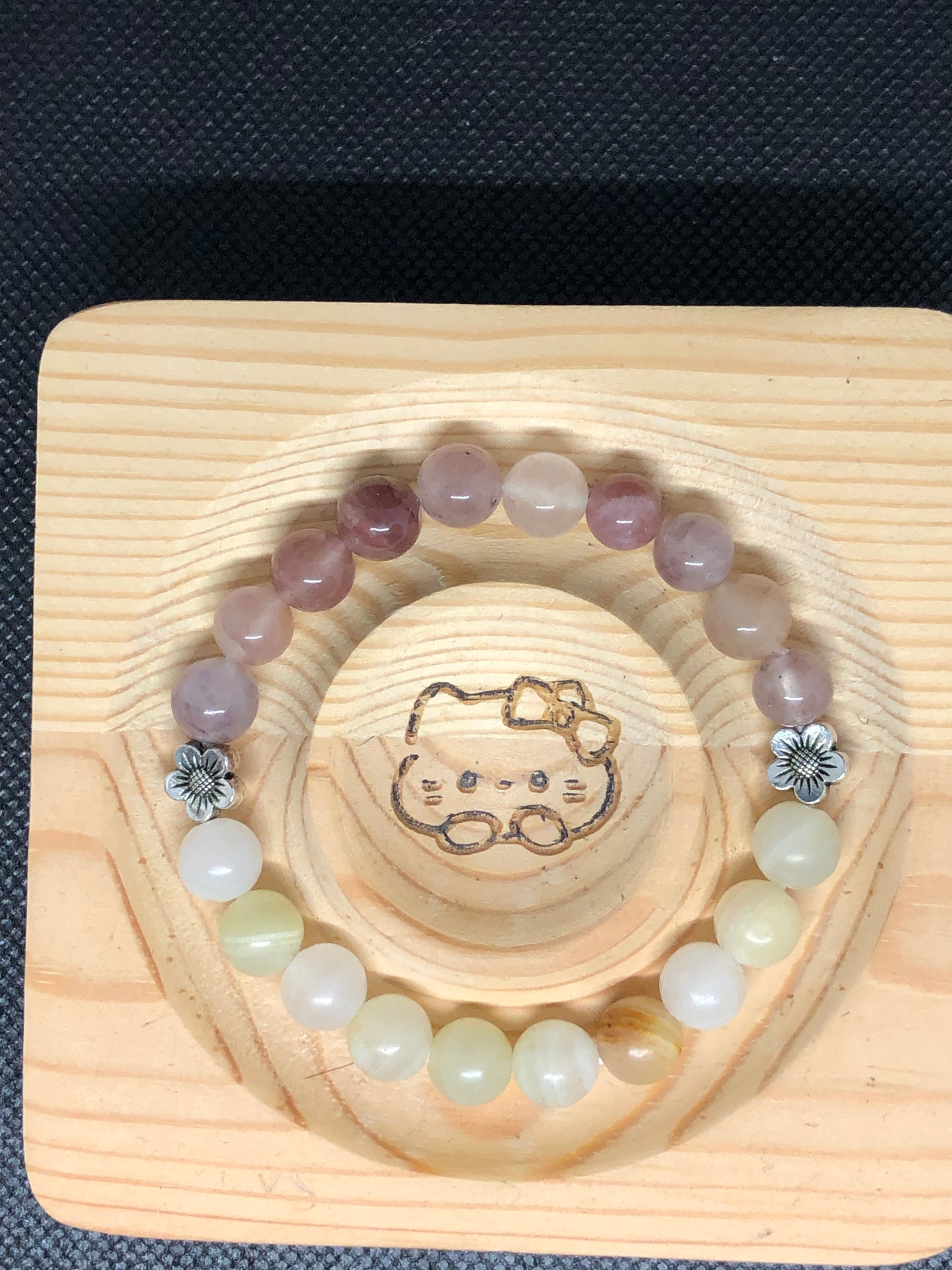 Bracelet Jade Afghan et Jade jaune